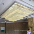 Luxury hotel restaurant gold big custom ceiling lamp